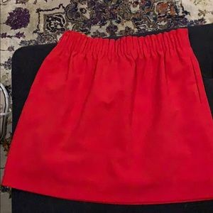 J. Crew Mercantile red mini skirt, size 4
